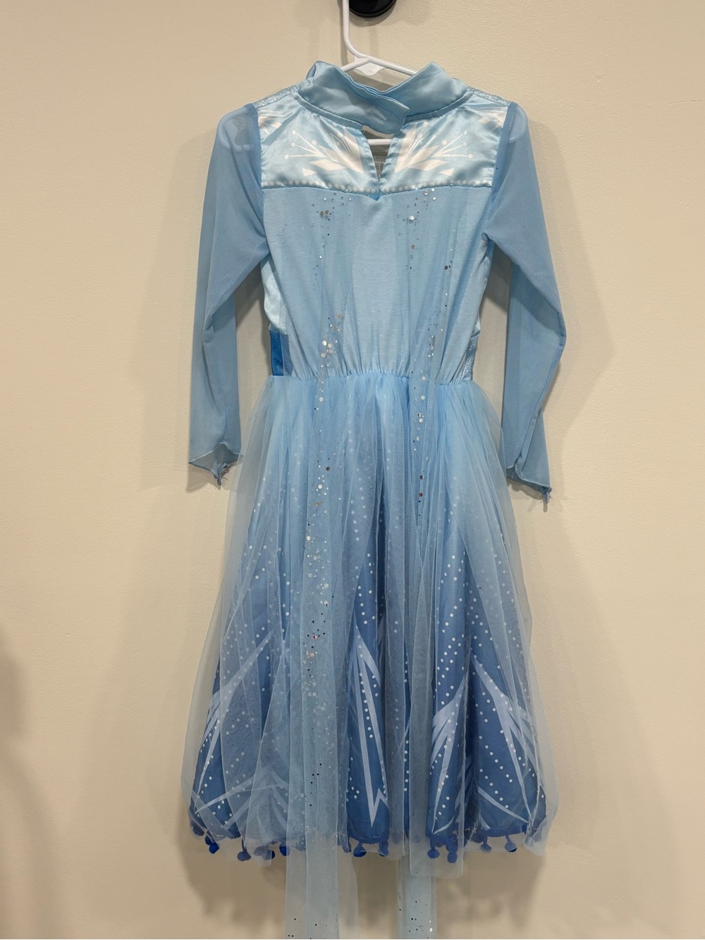 Girls Light Blue Sparkle Princess Costume Dress - Picture 2 of 7